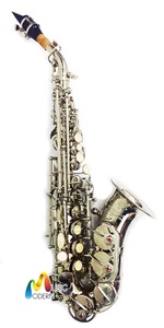 Overtone Soprano Curve Saxophone รุ่น nickel plated OSSC-111โซปราโนเคิบแซกโซโฟน ยี่ห้อ โอเว่อร์โทน รุ่น nickel plated OSSC-111